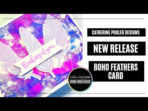 Introducing the Boho Feathers Stampsets - Catherine Pooler Designs