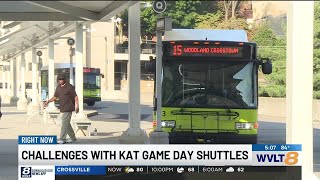 Game day KAT shuttle changes creating long walks and waits for disabled Vol fan