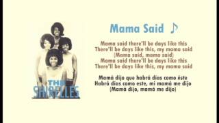 The Shirelles - Mama Said sub