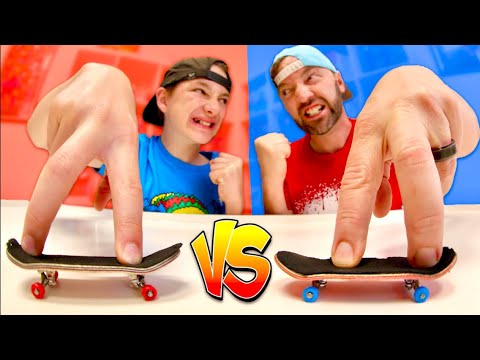 Father VS Son Game Of FINGERBOARD S.K.A.T.E.