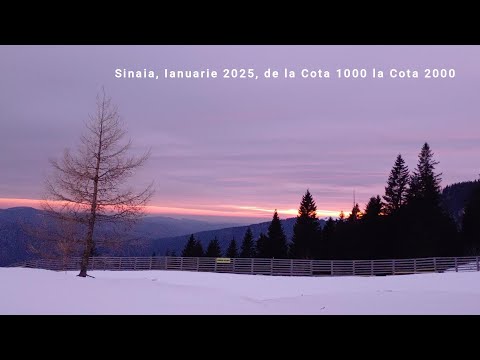 Sinaia, Ianuarie 2025 . Cum ajungi pana la Cota 2000