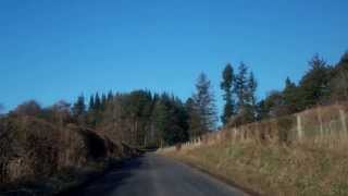 preview picture of video 'February Morning Drive To Upper Rhynd Perthshire Scotland'