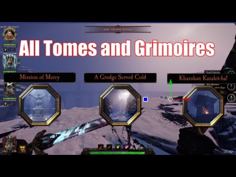 Vermintide 2: Mission of Mercy, A Grudge Served Cold & Khazukan Kazakit-ha all Tomes & Grims (6mins)