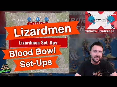 Lizardmen Set-Up Formations for Blood Bowl - Blood Bowl 2020 (Bonehead Podcast)