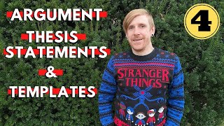 Argument Thesis STATEMENTS and TEMPLATES! (AP Lang Q3)