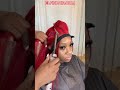 Premade Red Color Frontal Wig Install Transparent Lace Restyle Big Curls Ft Elfinhair Review