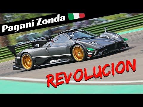 Pagani Zonda Revoluciòn, 800hp V12 Engine Sound at its best!!! - Imola Recetrack 2018