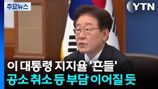 흔들리는 지지율...당권 경쟁·공소 취소 등 부담 이어질 듯 / YTN