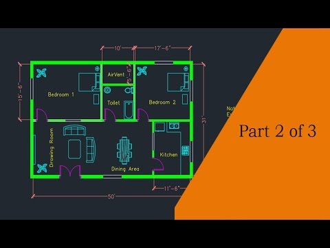 Making a simple floor plan in AutoCAD Part 1 of 3
