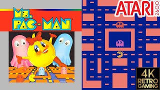Ms. Pac-Man Atari 2600 4k Gameplay