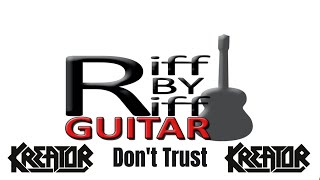 How To Play Riffs From &#39;Don&#39;t Trust&#39; by Kreator (tabs and backing track included!)