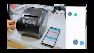 Bluetooth connection of mobile terminal to printer (operation video)