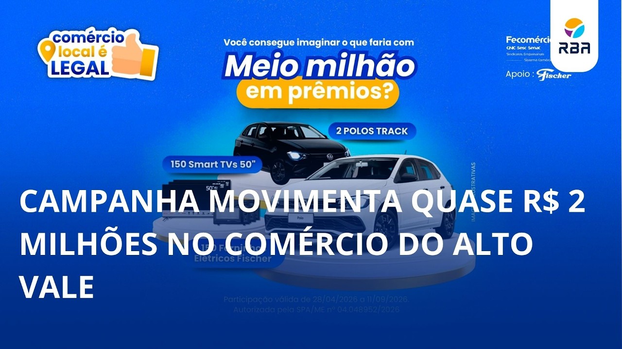 Campanha movimenta quase R$ 2 milhões no comércio do Alto Vale