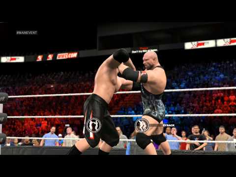 WWE 2K15 PS4 My Career Mode Year 2 WWE Main Event Debut Tune Up Match HQ VS Ryback