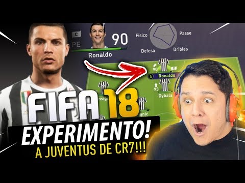 A JUVENTUS vence CHAMPIONS LEAGUE com CRISTIANO RONALDO?! FIFA 18 EXPERIMENTO!! 🏆🔥