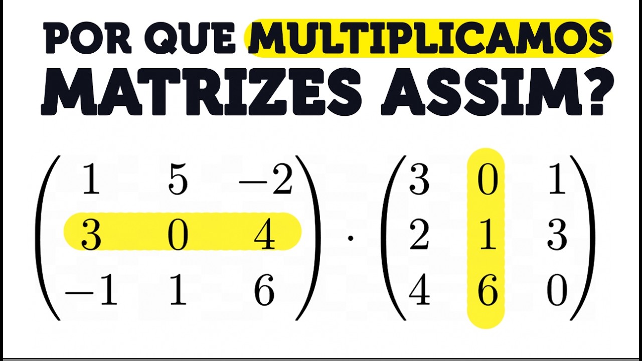 De onde vem a regra para Multiplicação de Matriz?