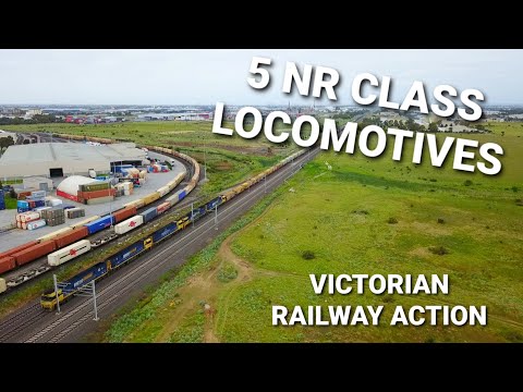 5 Locomotives On 1MP2 + Railway Action Around Melbourne!