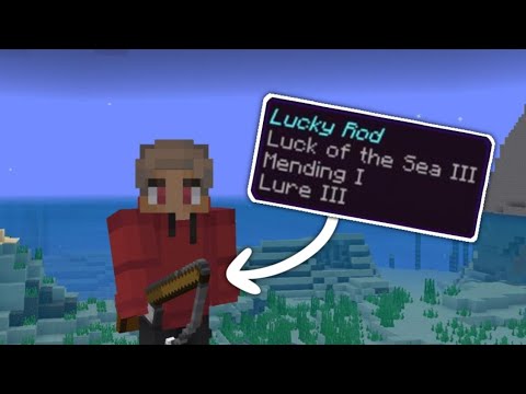 yousifgaming - Minecraft But Fishing Give You OP Items | MCPE cursed/blessing