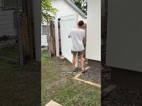 как мы сделали виниловые ворота для забора #VinylFence #DIYhome