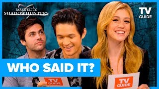 Shadowhunters Cast Plays Who Said It? | Farewell to Shadowhunters video