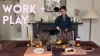 a week in my london life | supper club testing, restaurants + tablescaping