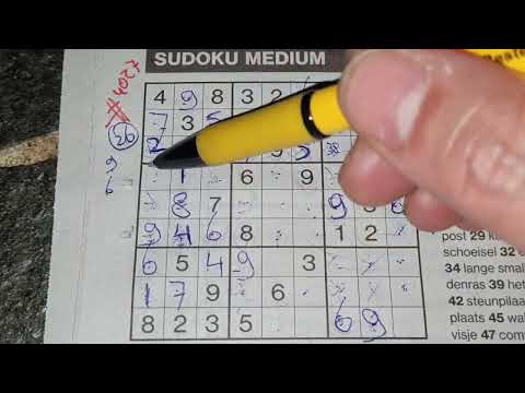 Today the Full Lockdown is ended. (#4027) Medium Sudoku. 01-25-2022 (No Additional today)