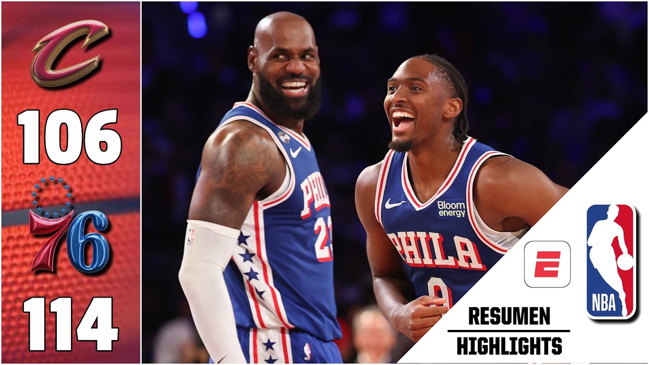 CLEVELAND CAVALIERS vs PHILADELPHIA 76ers | Highlights | Resumen | NBA