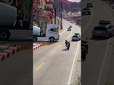 Realistic Highway Car Crashes #204