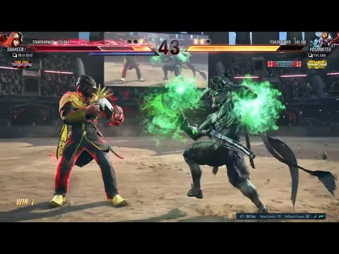 Nice bird (shaheen) VS eyemusician (yoshimitsu) - Tekken 8 Rank Match