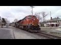 BNSF ES44C4 Leads An NS C40 9W On An Empty Coal Train Running As E49 Headed To CLNA Railroad