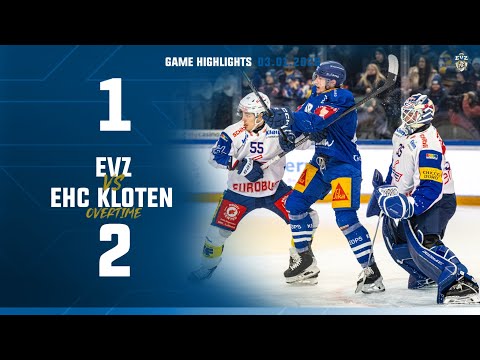 Game Highlights: EVZ vs EHC Kloten OT 1:2