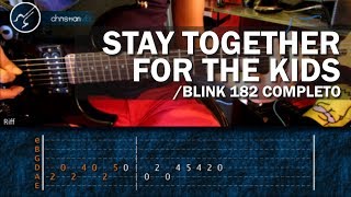 Cómo tocar "Stay Together For The Kids" de Blink 182 COMPLETO (HD) Tutorial - Christianvib