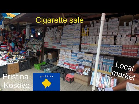 A walk in OLD BAZAAR Pristina and STREET WALK in Pristina, KOSOVO🇽🇰
