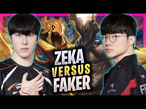 T1 FAKER vs HLE ZEKA!😱 - T1 Faker Plays Pantheon MID vs HLE Zeka Azir! | Season 2025