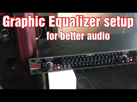 installing dbx 215 Graphic Equalizer. quick tutorial sound system setup