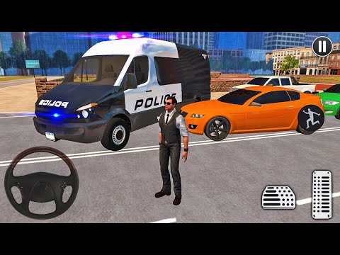 American Police Ford Transit Van Driving Simulator - Android Gameplay