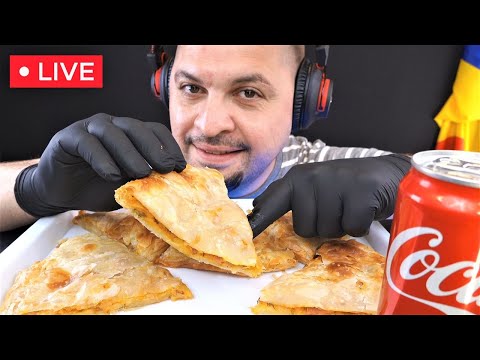 🔴 LIVE - ASMR - Sauerkraut & Bacon Pie - MUKBANG 🇷🇴