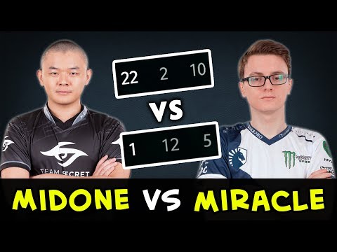 MidOne Ursa vs Miracle DK mid — total domination