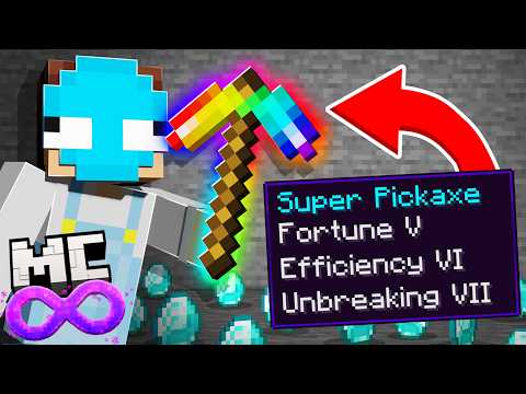 I Made A SUPER PICKAXE in Minecraft Infinite...