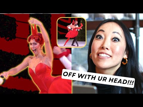 QUEEN OF HEARTS BALLERINA! pointe shoe fitter reacts (alice in wonderland!)