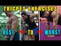 TRICEPS Exercises Ranked BEST To WORST in HINDI [सबसे अच्छी से लेकर सबसे बेकार TRICEPS एक्सरसाइज]