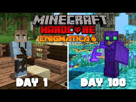 I Survived 100 Days in Enigmatica 6 Hardcore Modded Minecraft