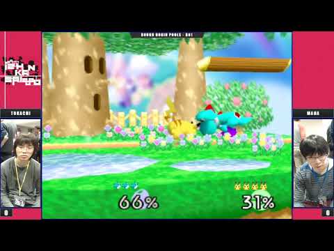Kansai 2020 Pools - Tokachi (Yoshi) Vs. Maha (Pikachu) Super Smash Bros - SSB64