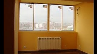 Cerramiento para Terraza con Aluminio,Aislante Termico y Placas de yeso laminado