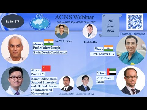 ACNS Webinar -June 7 -Brain Death Certification  & Recent Adv  in ICH