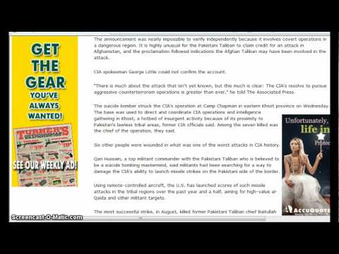 Pakistan Taliban Claims it Carried Out CIA Attack