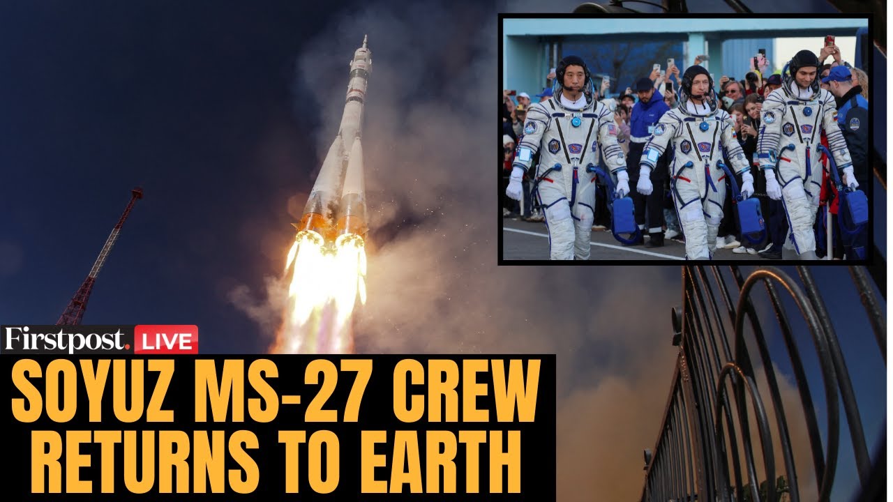 LIVE: Soyuz MS-27 Crew Returns To Earth In Kazakhstan Landing Operation | N18G