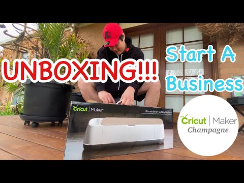 UNBOXING CRICUT MAKER MACHINE FOR SMALL BUSINESS