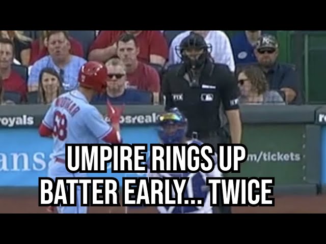 Umpire rings up batter on strike 2 in back to back at-bats, a breakdown
