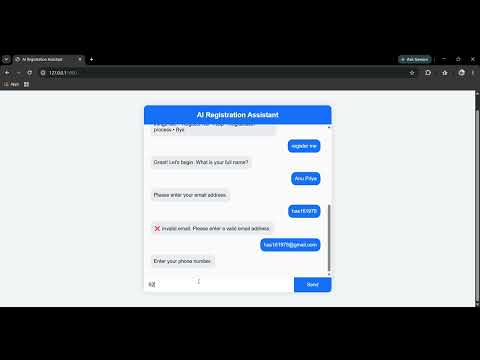 Task Demo - DAS002979 - Registration Assistant